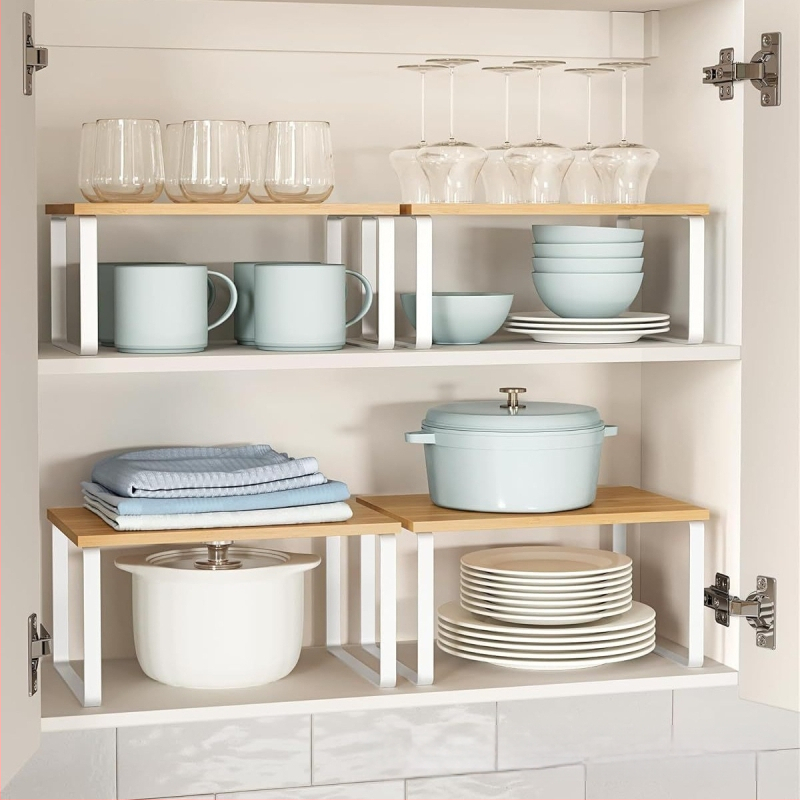 raktáron kovácsoltvas konyhai állvány fűszertál tároló állvány kétrétegű egymásra rakható fa tároló állvány gyártók