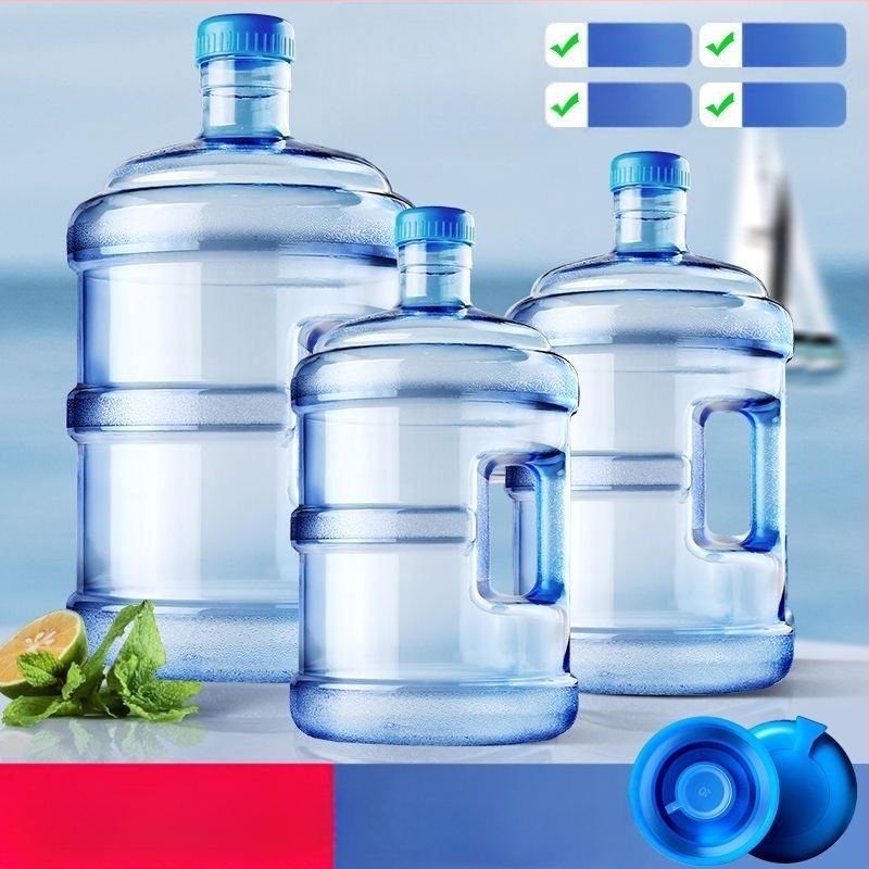 PC sutirštinto gryno vandens kibiras Qs sertifikuotas buitinio mineralinio vandens kibiras, rankinė, vandens dozatorius, kibiro laikymo saugos žiedas