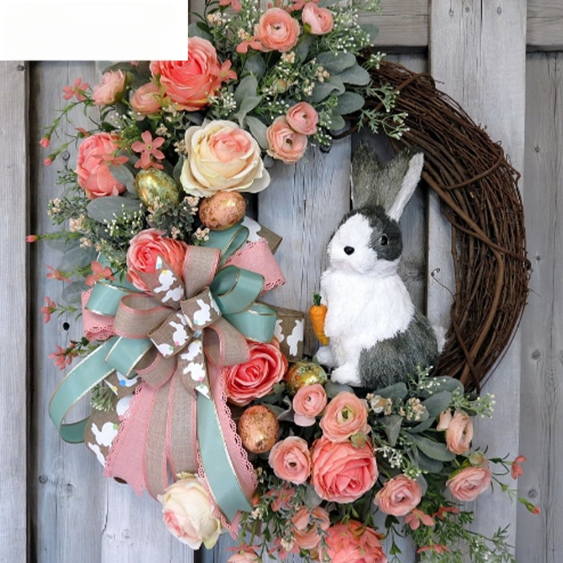 2024. aasta piiriülene uus toode välisuks lihavõttejänese vanik lihavõttejänese vaniku kevadine vaniku stseenikomplekt