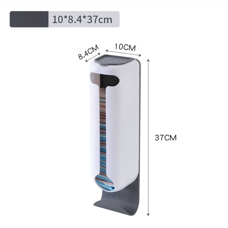 Douyin konyhai lyukasztásmentes műanyag zacskó tárolóállvány falra szerelhető, kivehető háztartási fehérnemű tárolódoboz