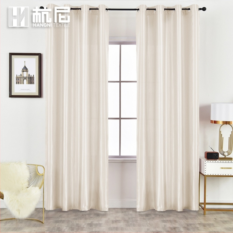 Špeciálne obojstranné lesklé saténové polozatemňovacie záclony s cezhraničným povrchom, tenké saténové záclony s domácou úpravou, záclony v čisto farebných farbách