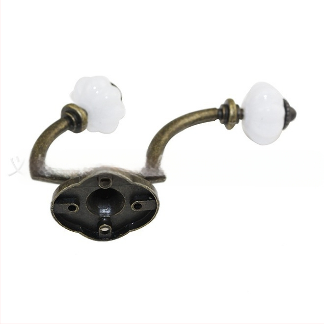 Sieninis bronzinis drabužių kabliukas, paltų kabykla, sieninis kabliukas, europietiško lydinio miegamojo kabliukas