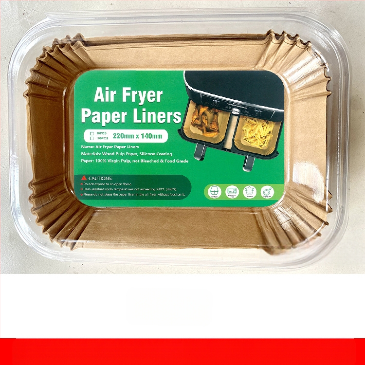 Amazon Explosions õhufritüüri paber ristkülikukujuline õhufritüüri paber küpsetamiseks silikoonõlipaber ühekordne silikoonõli paberialus