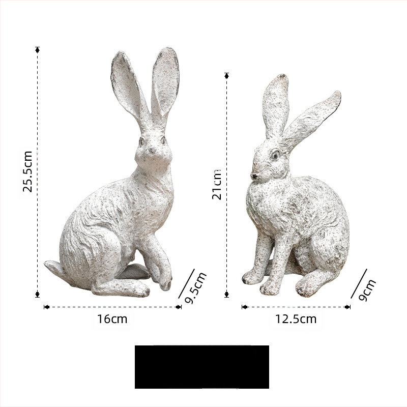 Amerikai vidéki antik antik lövöldözős kellékek kert udvar szimuláció gyapjú érzés hosszú fül nyúl dekoráció díszek