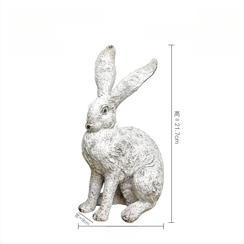 Amerikai vidéki antik antik lövöldözős kellékek kert udvar szimuláció gyapjú érzés hosszú fül nyúl dekoráció díszek