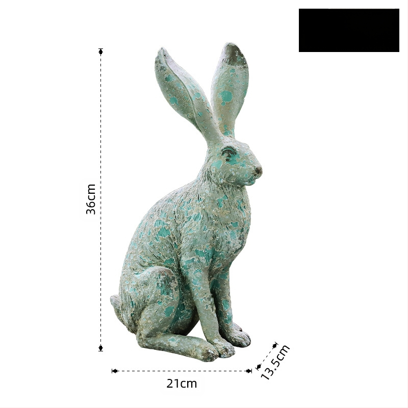 Amerikai vidéki antik antik lövöldözős kellékek kert udvar szimuláció gyapjú érzés hosszú fül nyúl dekoráció díszek