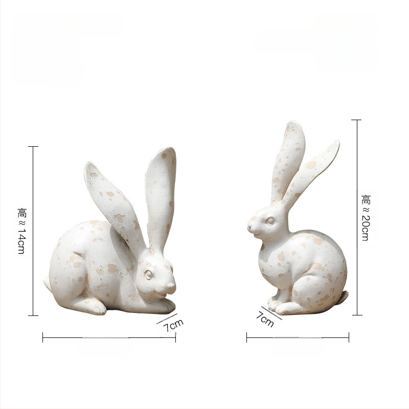 Amerikai vidéki antik antik lövöldözős kellékek kert udvar szimuláció gyapjú érzés hosszú fül nyúl dekoráció díszek