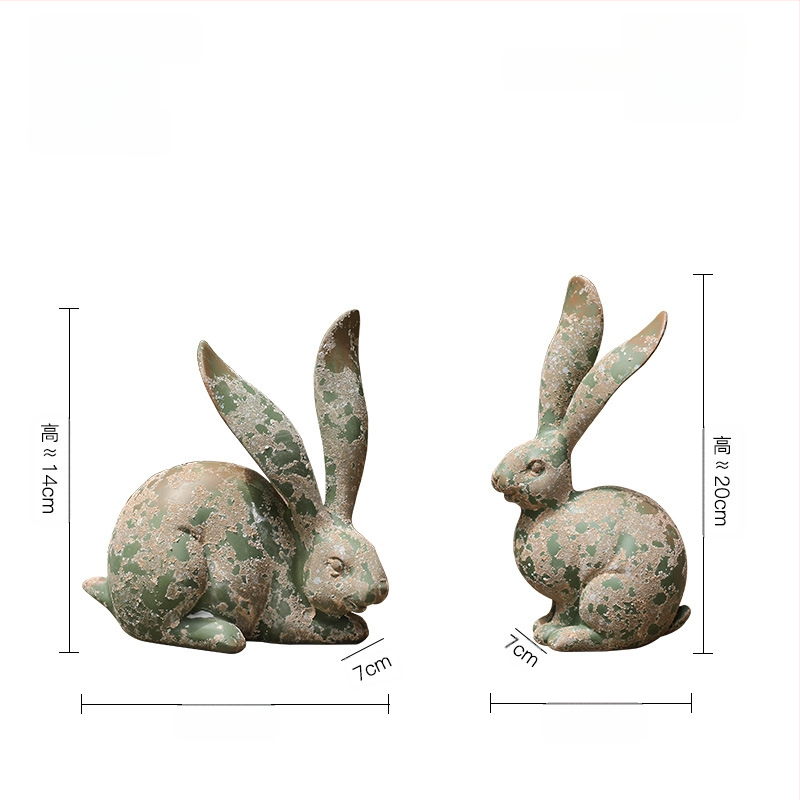 Amerikai vidéki antik antik lövöldözős kellékek kert udvar szimuláció gyapjú érzés hosszú fül nyúl dekoráció díszek