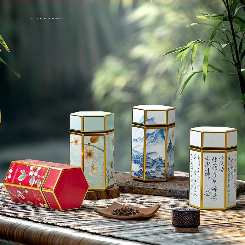 Uued National Tide teepurgid, rauast purgid, üldine must tee, roheline tee, lõhnastatud tee 50g, 125g teepakend, tühjade purkide tootjad