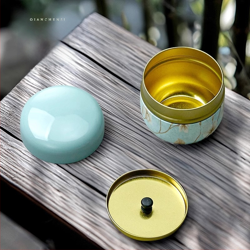 Uued National Tide teepurgid, rauast purgid, üldine must tee, roheline tee, lõhnastatud tee 50g, 125g teepakend, tühjade purkide tootjad