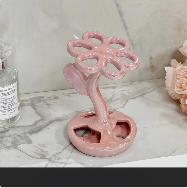 Tualetas Tualetas Kūrybinis dantų šepetėlių laikymo stovas Kosmetinis šepetėlis Antakių pieštukų laikymo stovas Dantų priežiūros rinkiniui Keraminis pagrindas Namų ūkis