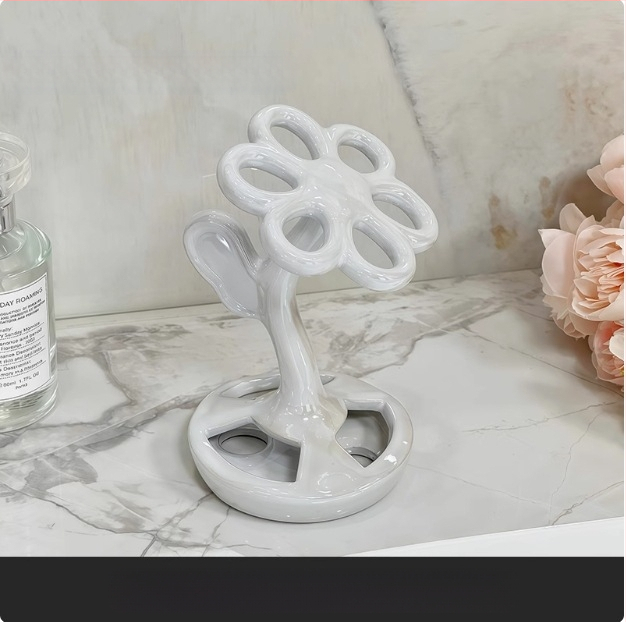 Tualetas Tualetas Kūrybinis dantų šepetėlių laikymo stovas Kosmetinis šepetėlis Antakių pieštukų laikymo stovas Dantų priežiūros rinkiniui Keraminis pagrindas Namų ūkis