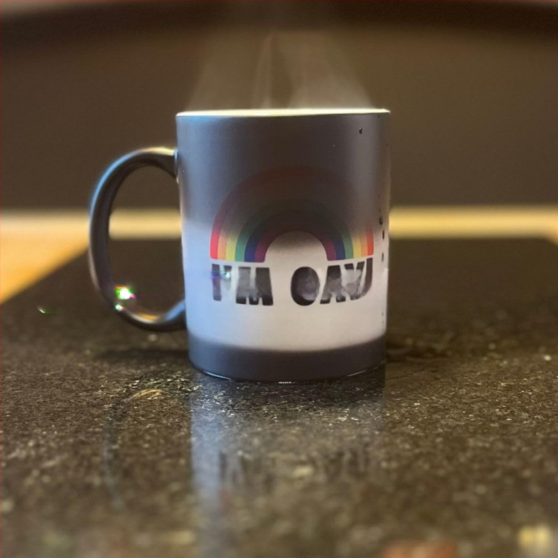 Keraamiline värvi muutev kruus, keraamiline kohvitass, veetass, piiriülene kuummüük, keraamiline teetass, õpilaste piimatass