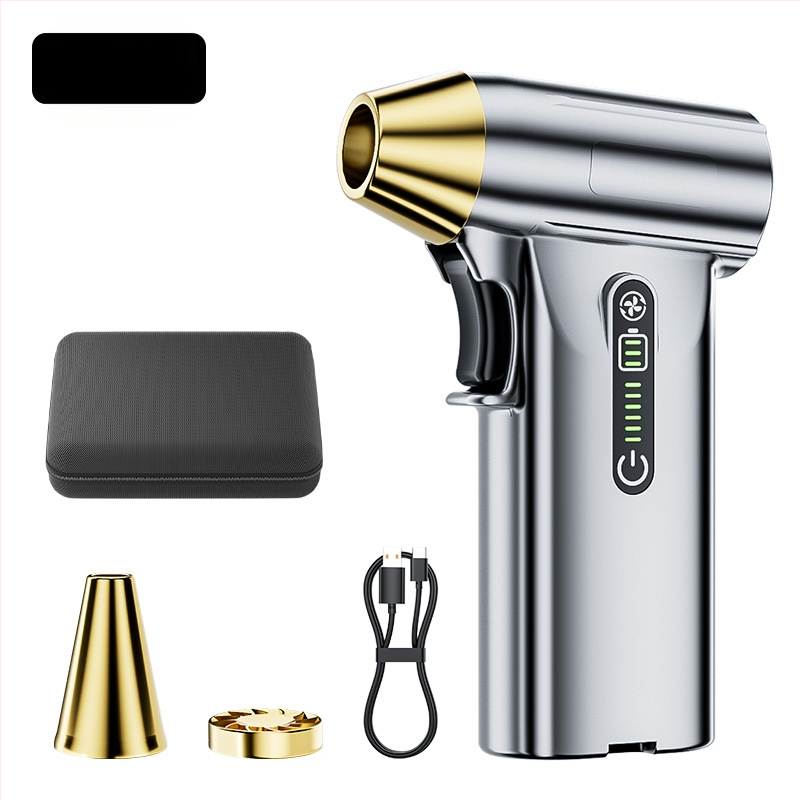 Rankinis turbokompresorinis ventiliatorius su dideliu greičiu, bešepetėliniu varikliu, galingas, prie transporto priemonės montuojamas lauko dulkių šalinimo ir plaukų džiovintuvo artefaktas