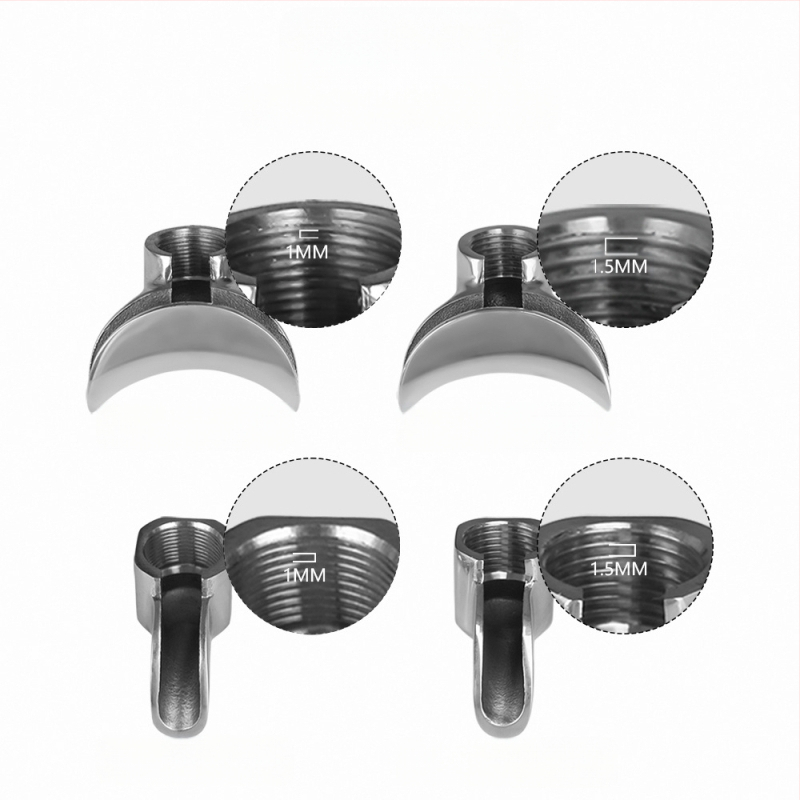 „Aibo E61 Hot Mom Rocket“ platininės rankenos padalintas antgalis iš nerūdijančio plieno nuotėkio antgalis vienas antgalis dvigubas antgalis