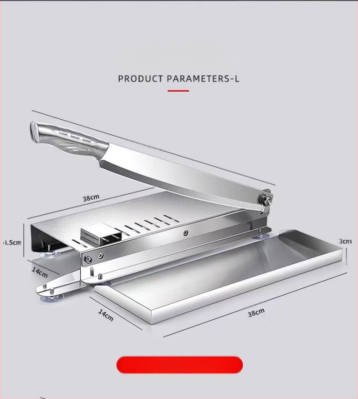 Smulkintuvas Giljotina Buitinė jautienos ir avienos pjaustyklė Rankinis riebiųjų galvijų pjaustytuvas Kaulų pjaustymo Giljotina Virtuvės giljotina Kapojimas