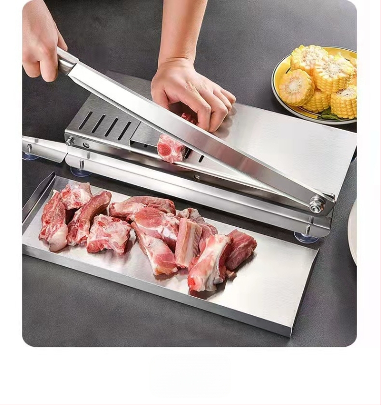 Smulkintuvas Giljotina Buitinė jautienos ir avienos pjaustyklė Rankinis riebiųjų galvijų pjaustytuvas Kaulų pjaustymo Giljotina Virtuvės giljotina Kapojimas