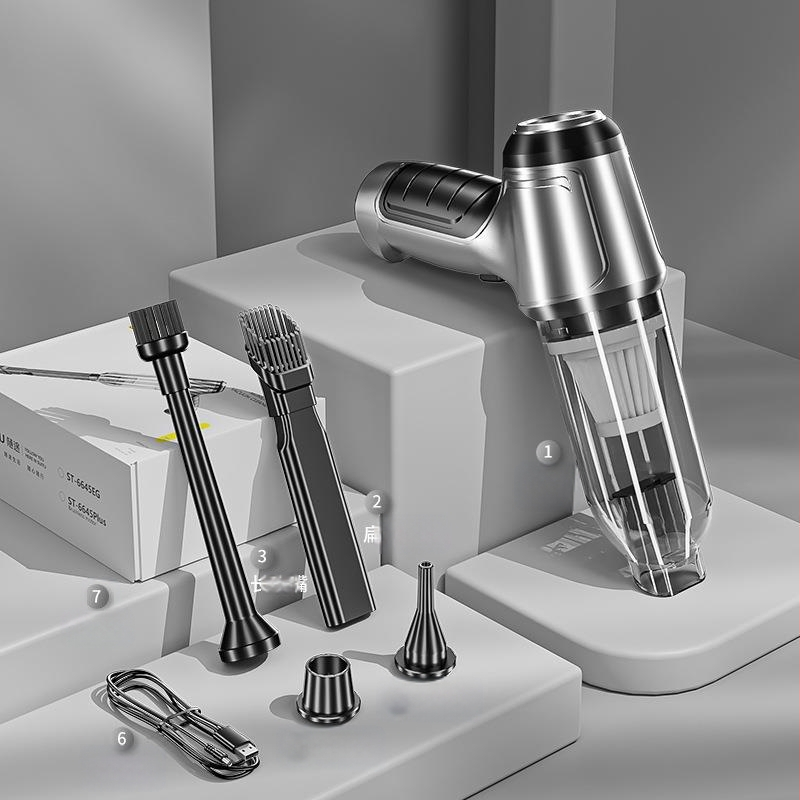 Automobilinis belaidis dulkių siurblys daugiafunkcis galingas pūtimo siurbimas buitinis mažas siurbimas rankinis didelės galios pūstuvas dulkėms