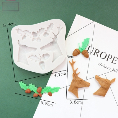 Karácsonyi flip cukor csokoládé szilikon forma hóház fenyőtoboz hópehely mézeskalács ember karácsonyfa jávorszarvas torta dekoráció