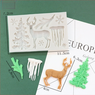 Karácsonyi flip cukor csokoládé szilikon forma hóház fenyőtoboz hópehely mézeskalács ember karácsonyfa jávorszarvas torta dekoráció