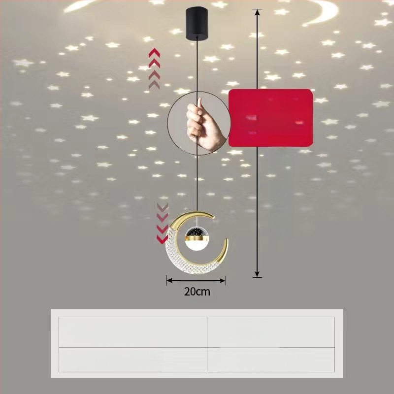 Ööküllühtri tõstmine Interneti tähistaja elutuba söögituba väike lühter 2023 uus magamistoa öölambi lühter