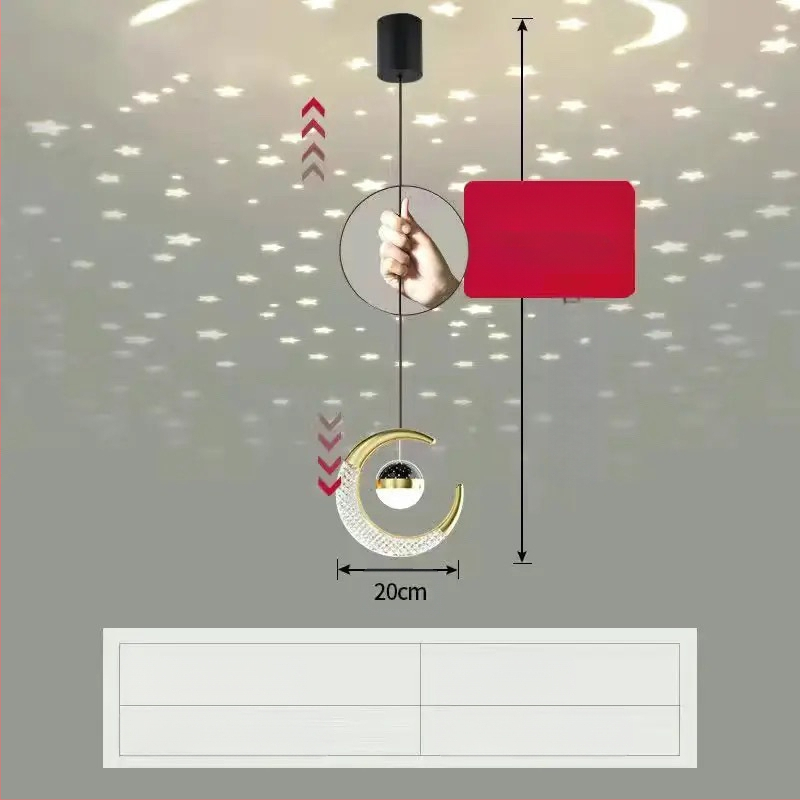 Ööküllühtri tõstmine Interneti tähistaja elutuba söögituba väike lühter 2023 uus magamistoa öölambi lühter