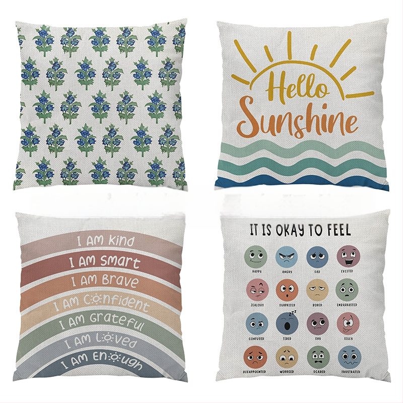 Луксозна лятна възглавница Ins Nordic Light с нов принт, калъф за облегалка за глава, кола, диван, възглавница за кръста, офис дрямка