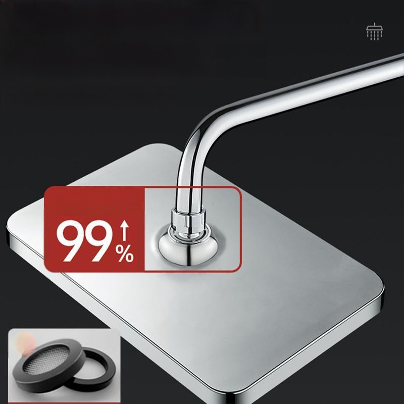 [Padidinti viršutinį purškimą] Slėginio vandens išleidimo anga Didelis viršutinis purškimas Vonios kambario maudymosi dušas Gėlės Džiovinimo dušo galvutės kostiumas