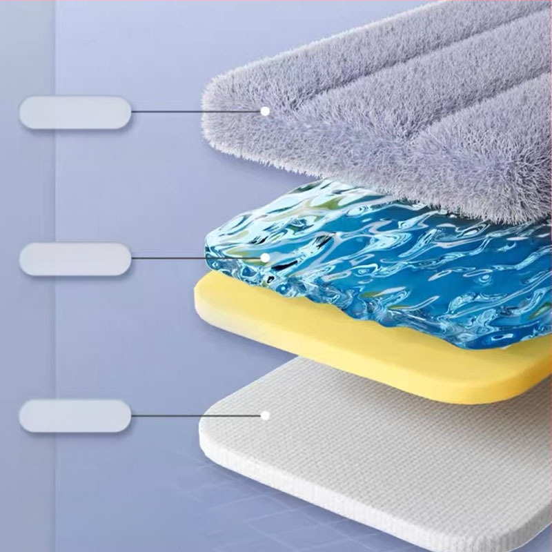 2024 Uus titaankristallist lame mopp käsitsi pesemisvaba majapidamismopi puhastamiseks laisk mopi artefakt Mop Mop Mop Mop tööjõudu säästev