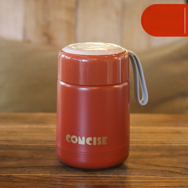 Termoszpohár, női, nagy értékű, irodai, párolt zabkása, leves, reggeli, széles, nagy átmérőjű, 304 rozsdamentes acél ivóvíz