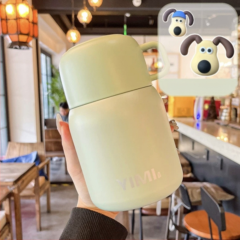 Termoszpohár, női, nagy értékű, irodai, párolt zabkása, leves, reggeli, széles, nagy átmérőjű, 304 rozsdamentes acél ivóvíz