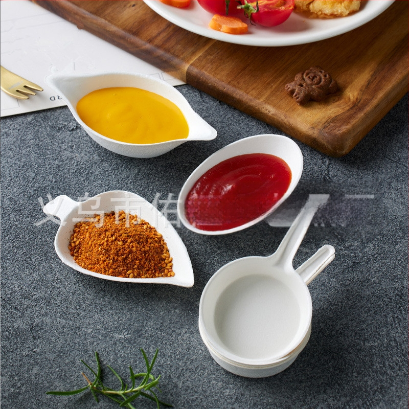 Lagunev ühekordne kastmemaitseainenõu kastme maitsega väike nõu sojakastme ühekordne nõu kaubanduslik kastmenõu