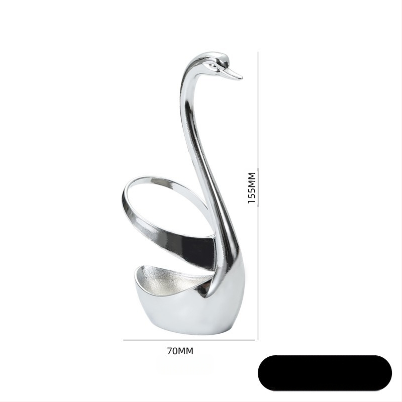 Cinko lydinio „Cynus“ vaisių šakučių organizatoriaus stalo įrankių stovas, restorano, viešbučio dekoravimo stalo įrankių laikymo stovas