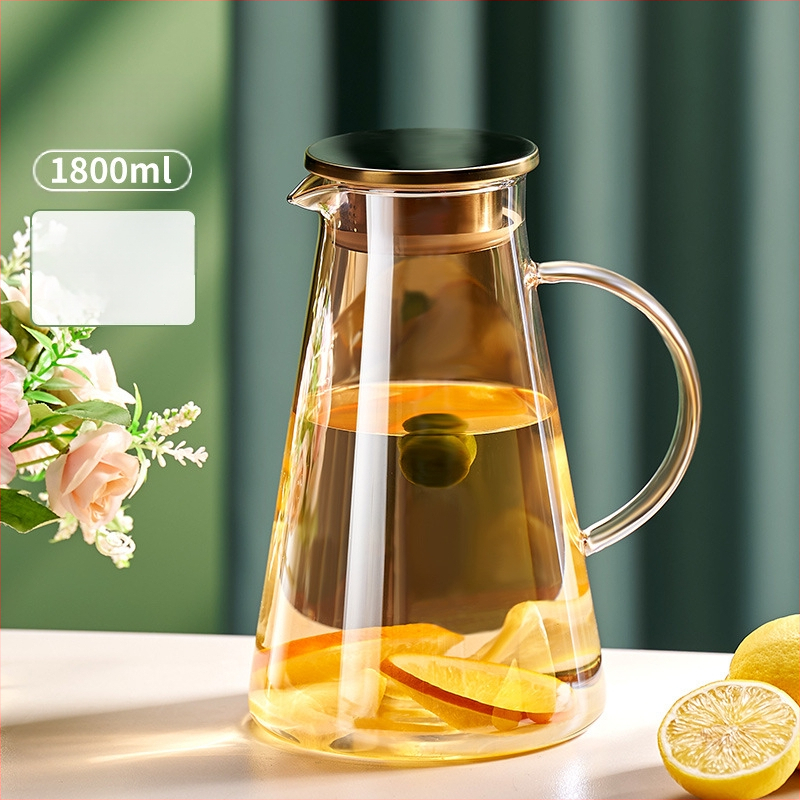 Γυάλινη τσαγιέρα υψηλής θερμοκρασίας με κρύο νερό, τσαγιέρα φρούτων, μεγάλης χωρητικότητας, παγομηχανή, σετ βραστήρων κρύου τσαγιού, οικιακή βραστήρας κρύου νερού, βραστήρας κρύου νερού