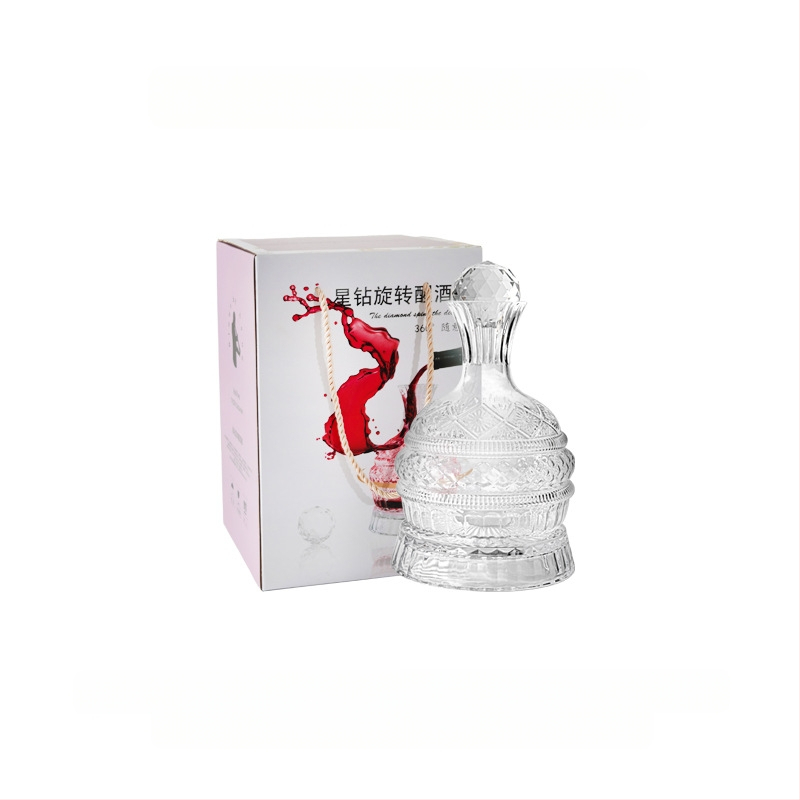 Csillag gyémánt forgó kristály dekantáló öltöny háztartási söröspohár whisky borospohár ajándék fény luxus bor öltöny