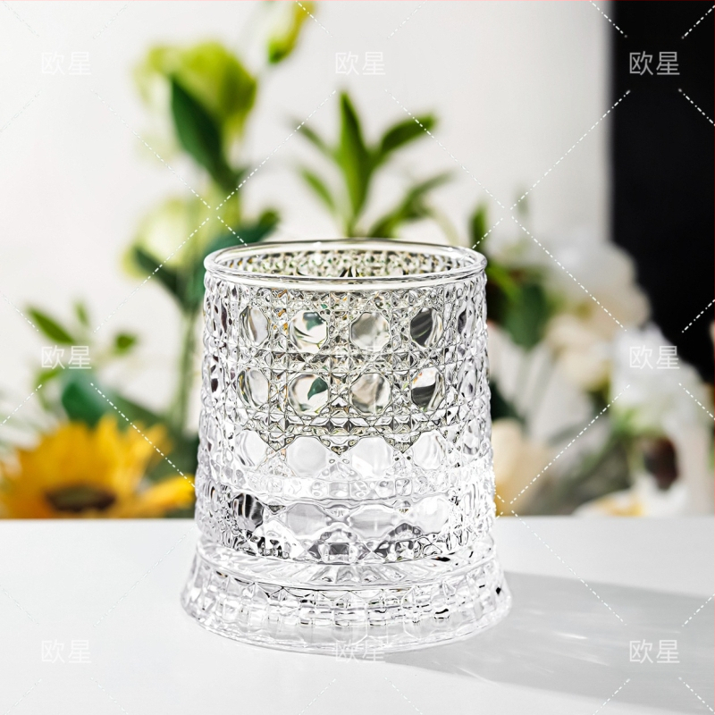 Csillag gyémánt forgó kristály dekantáló öltöny háztartási söröspohár whisky borospohár ajándék fény luxus bor öltöny