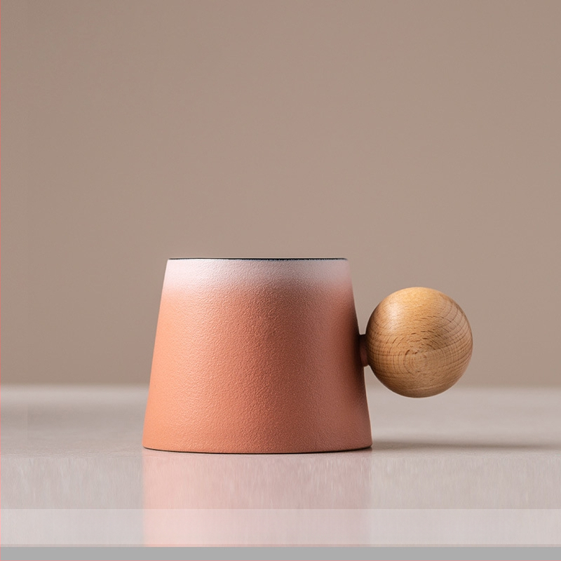 Csésze kerámia latte kávéscsészével és csészealjjal, kreatív délutáni teás bögre, kis, finom háztartási tejes reggelizőpohár