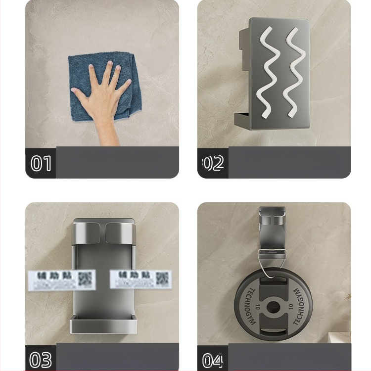 Elektrinio dantų šepetėlio laikiklis, dantų šepetėlio laikiklis be perforatoriaus, burnos skalavimo skysčio laikiklis, tualeto sieninis dantų šepetėlio laikiklis