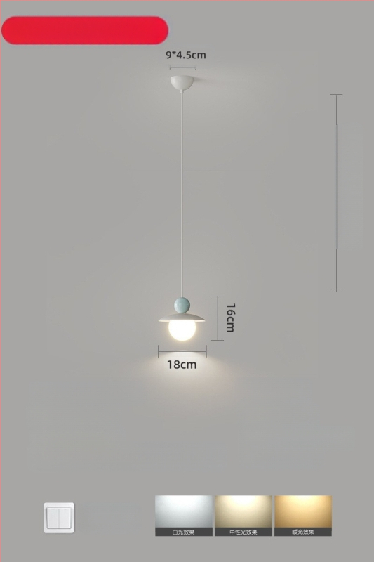 Moodne minimalistlik UFO restorani lühter loominguline kreemjas stiilis magamistoa voodiäärne väike lühter lastetoa õppetoa lamp