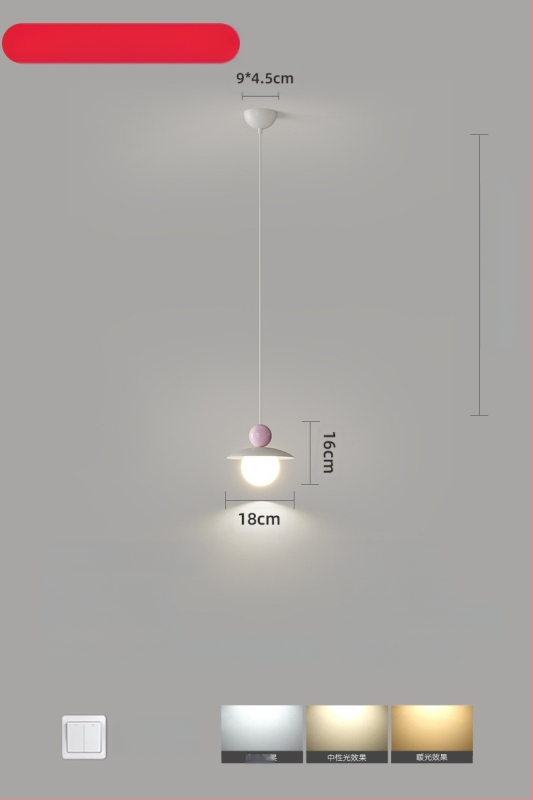 Moodne minimalistlik UFO restorani lühter loominguline kreemjas stiilis magamistoa voodiäärne väike lühter lastetoa õppetoa lamp