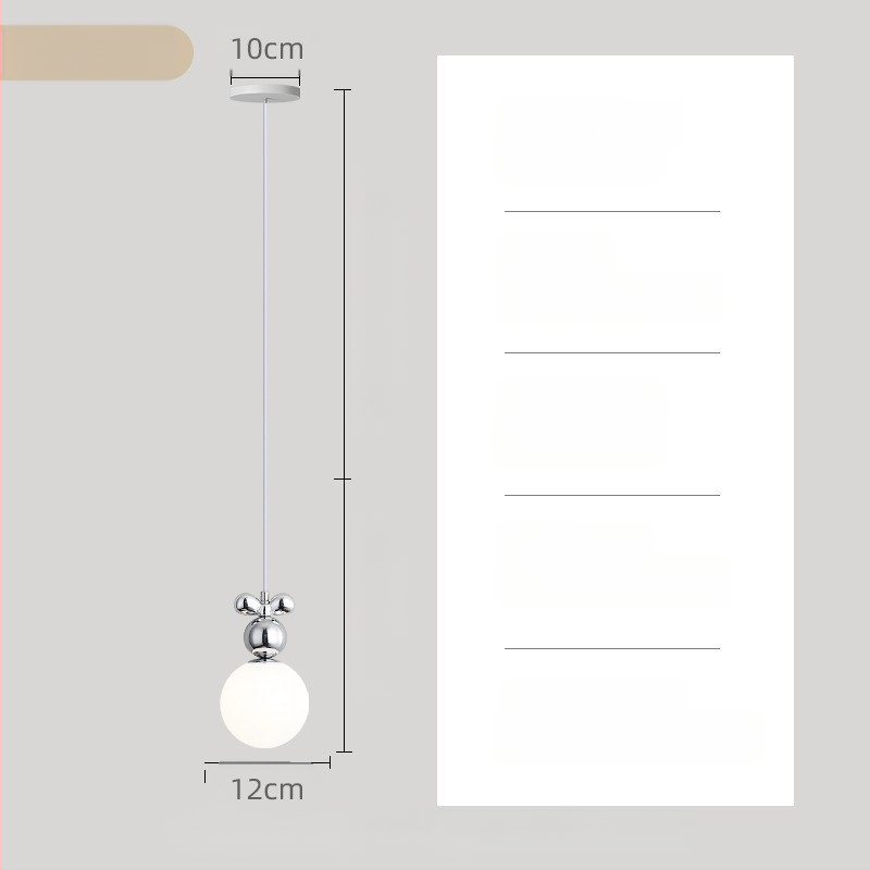 Moodne minimalistlik UFO restorani lühter loominguline kreemjas stiilis magamistoa voodiäärne väike lühter lastetoa õppetoa lamp
