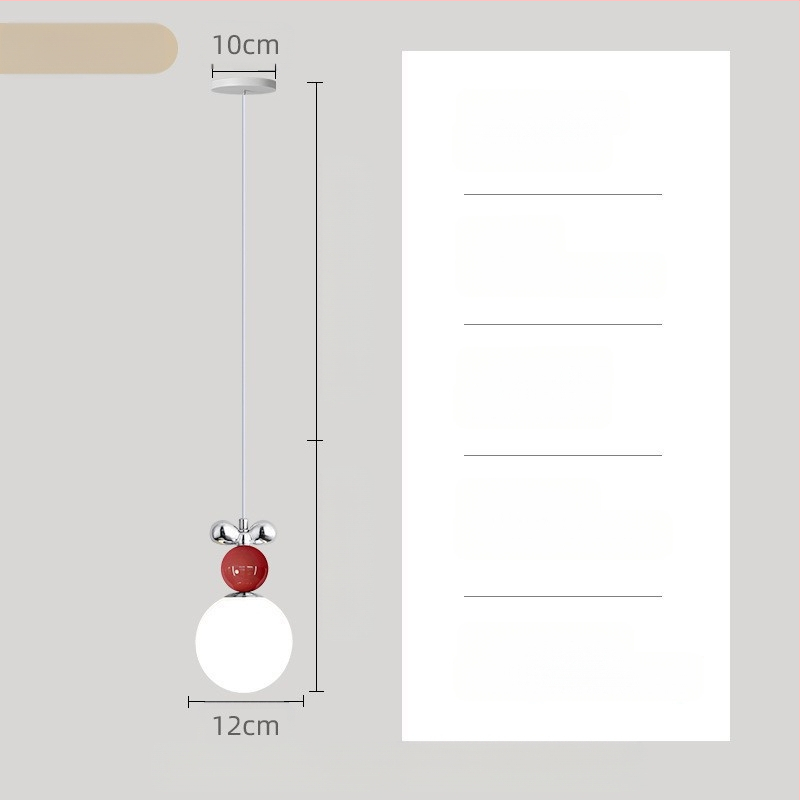 Moodne minimalistlik UFO restorani lühter loominguline kreemjas stiilis magamistoa voodiäärne väike lühter lastetoa õppetoa lamp