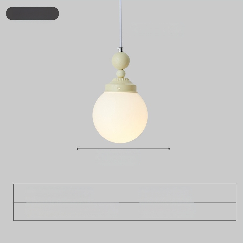 Moodne minimalistlik UFO restorani lühter loominguline kreemjas stiilis magamistoa voodiäärne väike lühter lastetoa õppetoa lamp