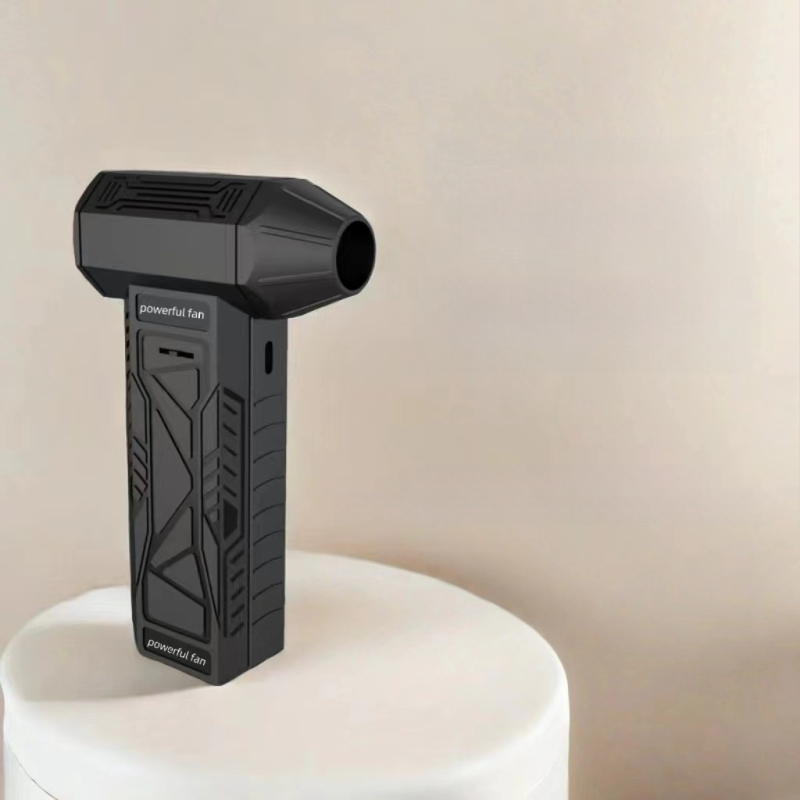 Bezpakāpju mainīga ātruma bezvadu pārnēsājams rokas ātrgaitas turbo ventilatora matu žāvētājs ar USB uzlādi kempingam ar sadegšanas palīdzību putekļu noņemšanai