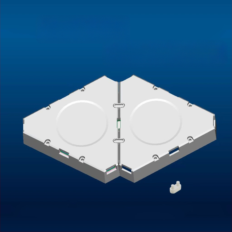 Kolmnurkne kvantlamp e-spordi intelligentne heli vastuvõtulamp kolmnurkne paaritu valguslaud RGB mäng isetegemise LED-ühendus