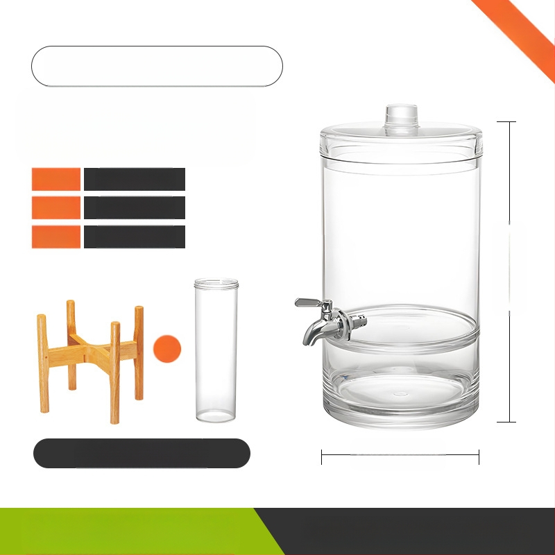 Internetikuulsuste koolajatt Roostevabast terasest kraaniga iseteeninduslik joogitünn Suure mahutavusega mahlapurk Õlletünn Kommertsmahla statiiviga