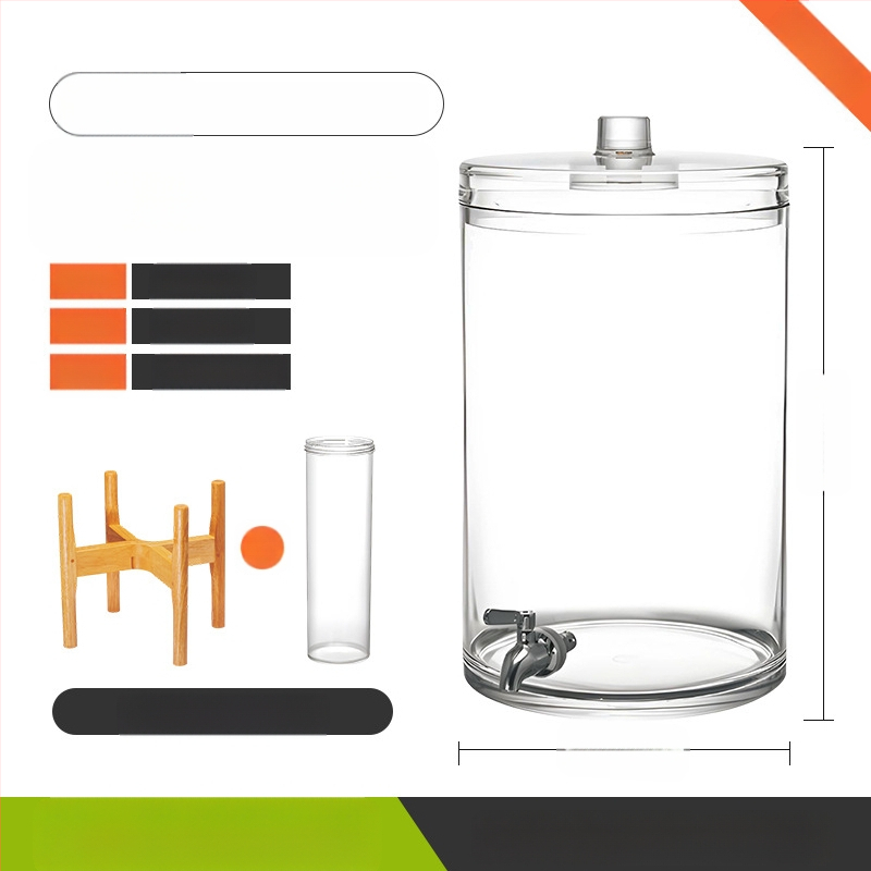 Internetikuulsuste koolajatt Roostevabast terasest kraaniga iseteeninduslik joogitünn Suure mahutavusega mahlapurk Õlletünn Kommertsmahla statiiviga