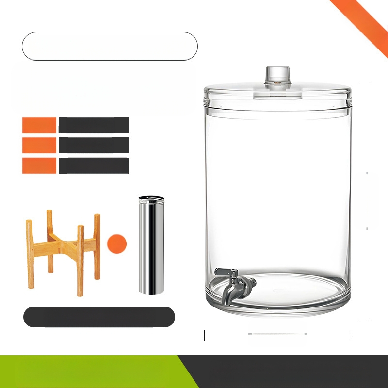 Internetikuulsuste koolajatt Roostevabast terasest kraaniga iseteeninduslik joogitünn Suure mahutavusega mahlapurk Õlletünn Kommertsmahla statiiviga