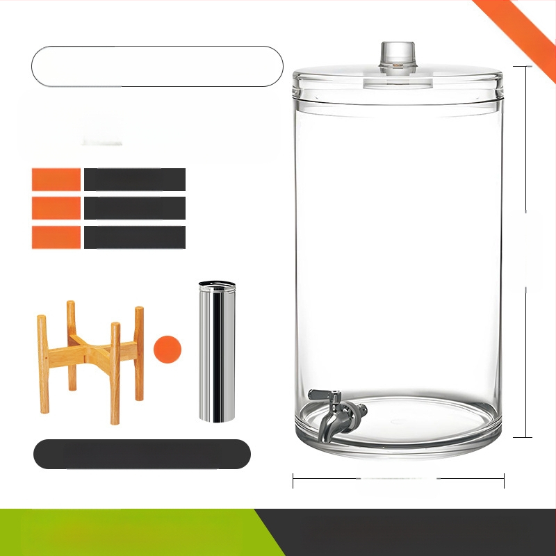 Internetikuulsuste koolajatt Roostevabast terasest kraaniga iseteeninduslik joogitünn Suure mahutavusega mahlapurk Õlletünn Kommertsmahla statiiviga