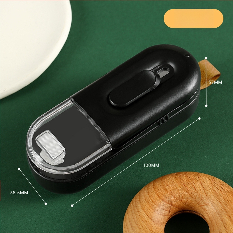 Mini sulgemismasin väike majapidamises kasutatav aku sulgeja toidu suupistekottide avamiseks ja sulgemiseks integreeritud plastist sulgemismasin väliskaubandusele